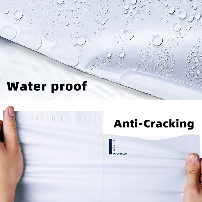 POLYSELLS 200 pcs 12x15.5 Inch White Poly Mailers Shipping Envelopes, Strong Adhesive Sealing, Waterproof, and Tear-resistant Postal Mailing Bags for Clothing, Books, and Accessories - Image 3